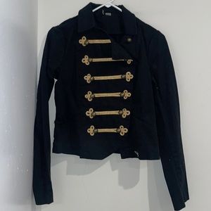 blazer black and gold